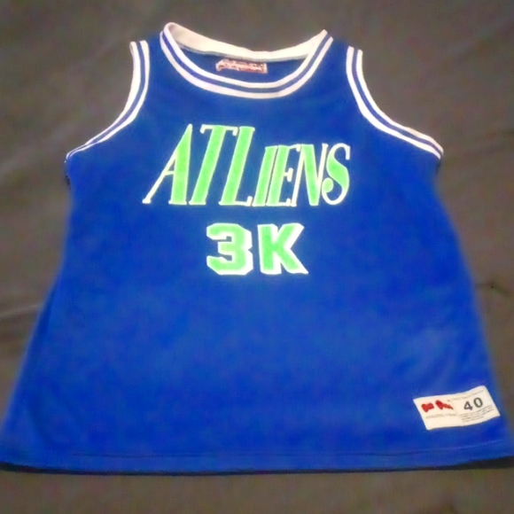 OTIS Gear Andre 3000 Blue/ Slime Green Basketball Jersey. Size S, XL, and XXL - Picture 1 of 7